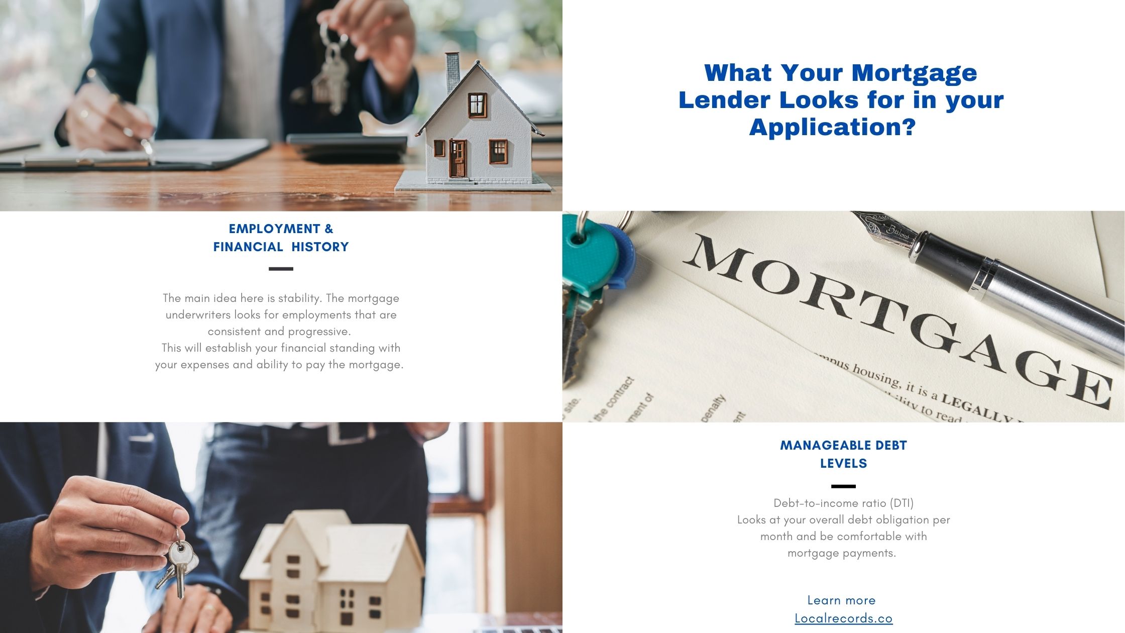 what mortgage lenders look for