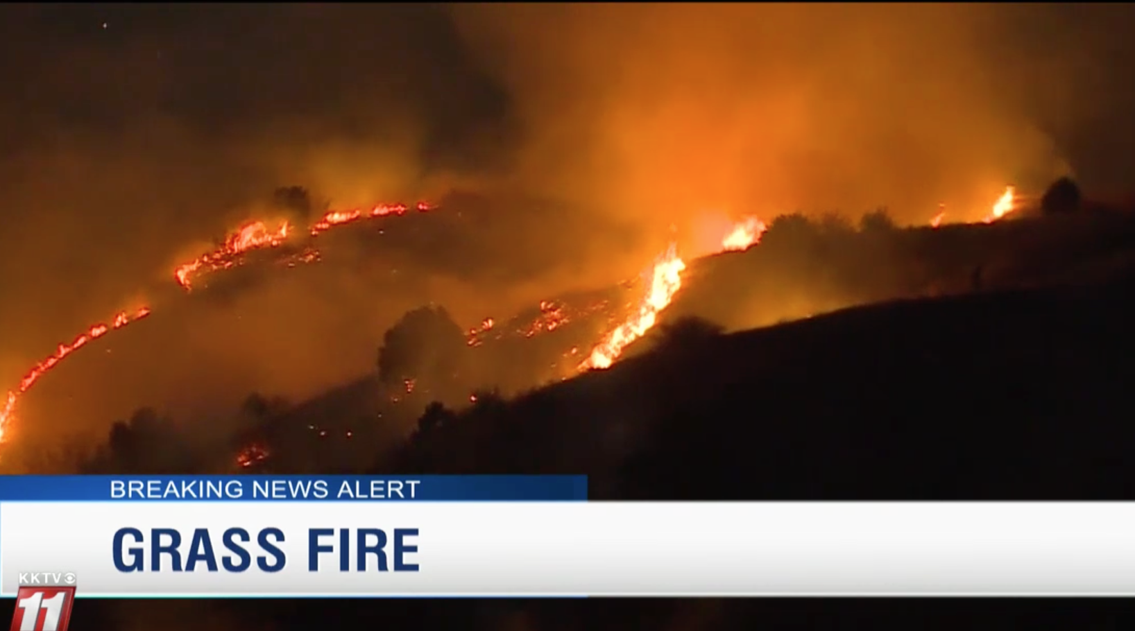 Homeless campfire starts grass fire in Colorado Springs, Colorado and burns 6 acres (VIDEO)