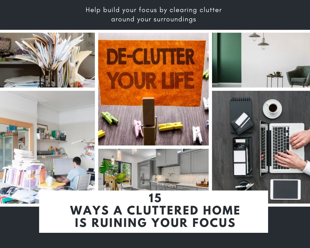 cluttered home
